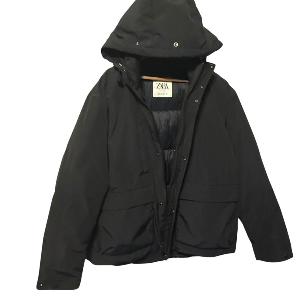 Zara men puffer hoodie jacket size XL - Picture 2 of 11